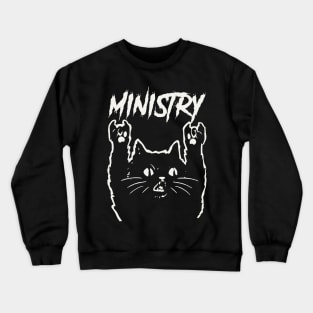 ministry metal cat Crewneck Sweatshirt